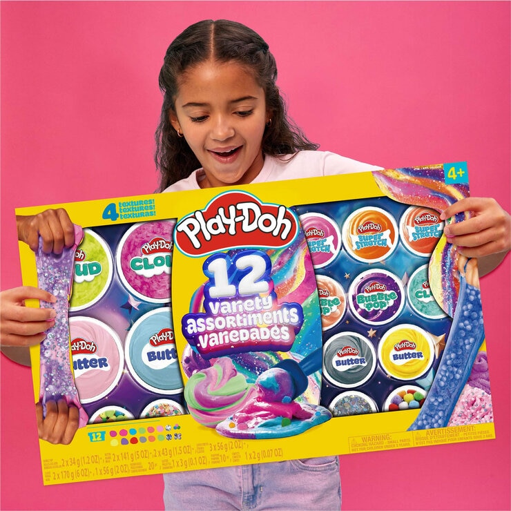 Play-Doh 12 Variety Compounds, Cloud, Butter, Bubble Pop, Super Stretch (4+ Years)