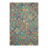 Nourison Vibrant Wool Teal Rug, in 3 Sizes Nourison Vibrant Wool Teal Rug, in 3 Sizes