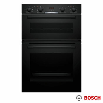 Bosch Series 4 MBA533BB3B, Built In Double Oven, A Rated in Black