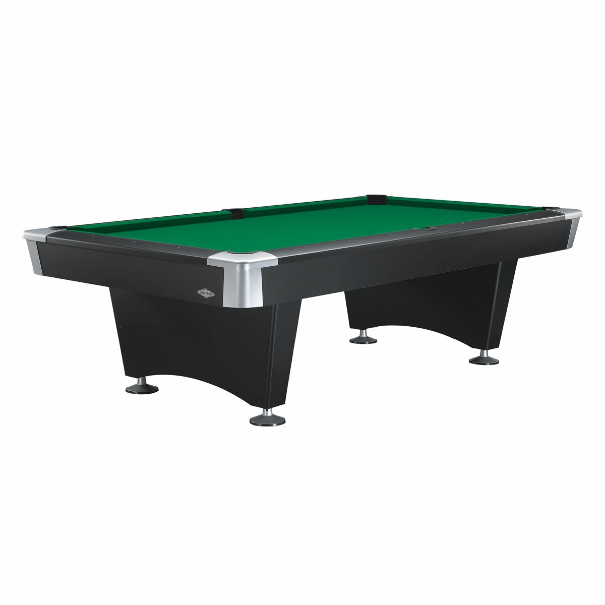 Installed Brunswick Black Wolf Pool Table in 2 Sizes Installed Brunswick Black Wolf Pool Table in 2 Sizes