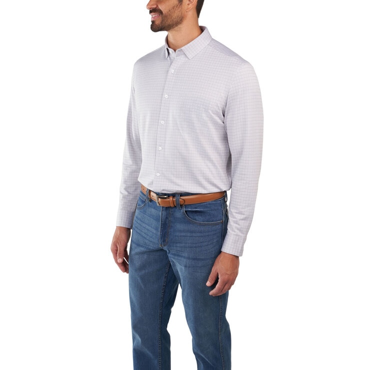 Kirkland Signature Men's Knit Dress Shirt