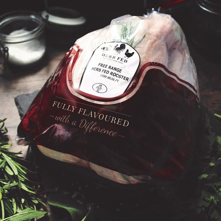 Raw turkey in its Herb Fed Packaging Raw turkey in its Herb Fed Packaging