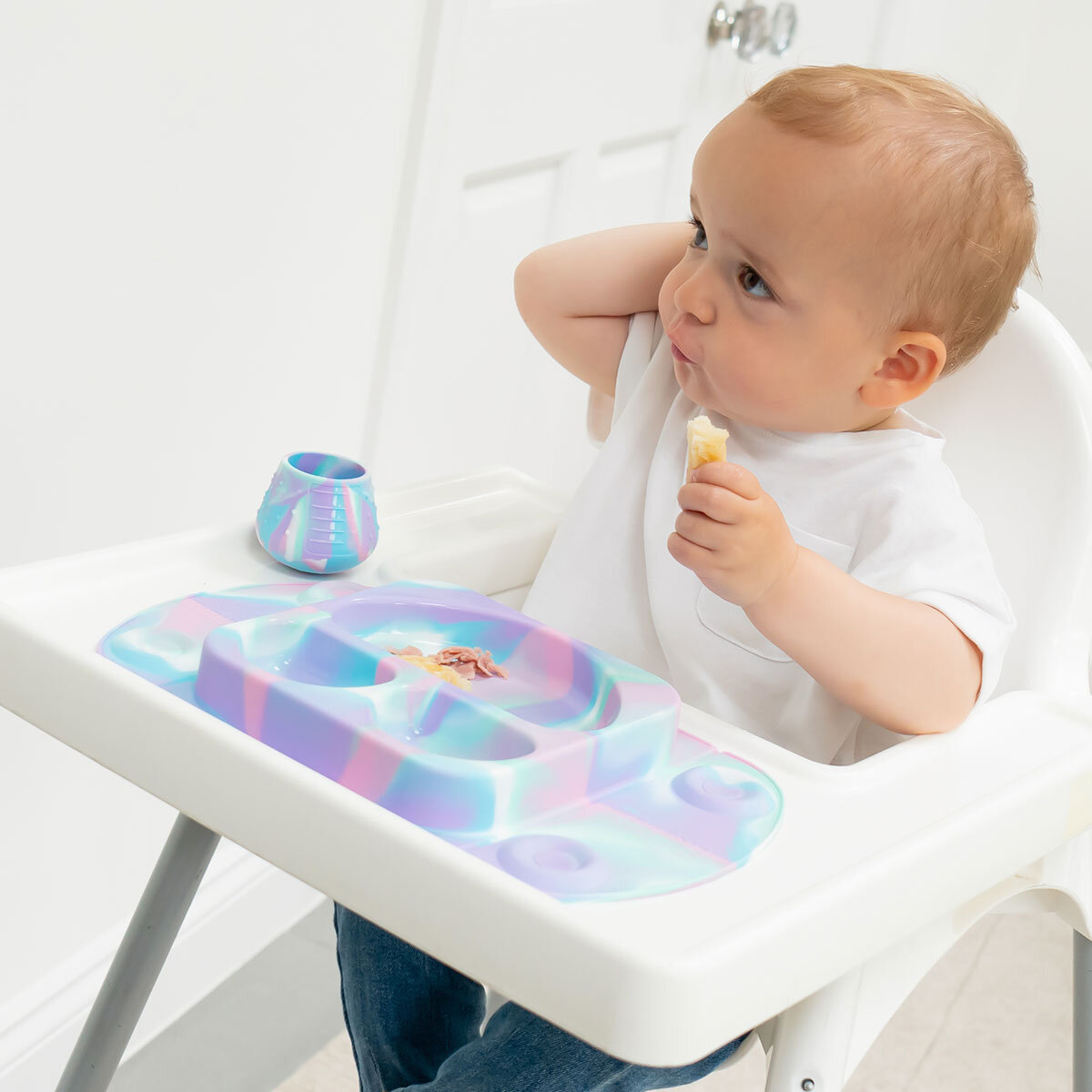 Easymat Mini Divided Suction Weaning Plate Assortment