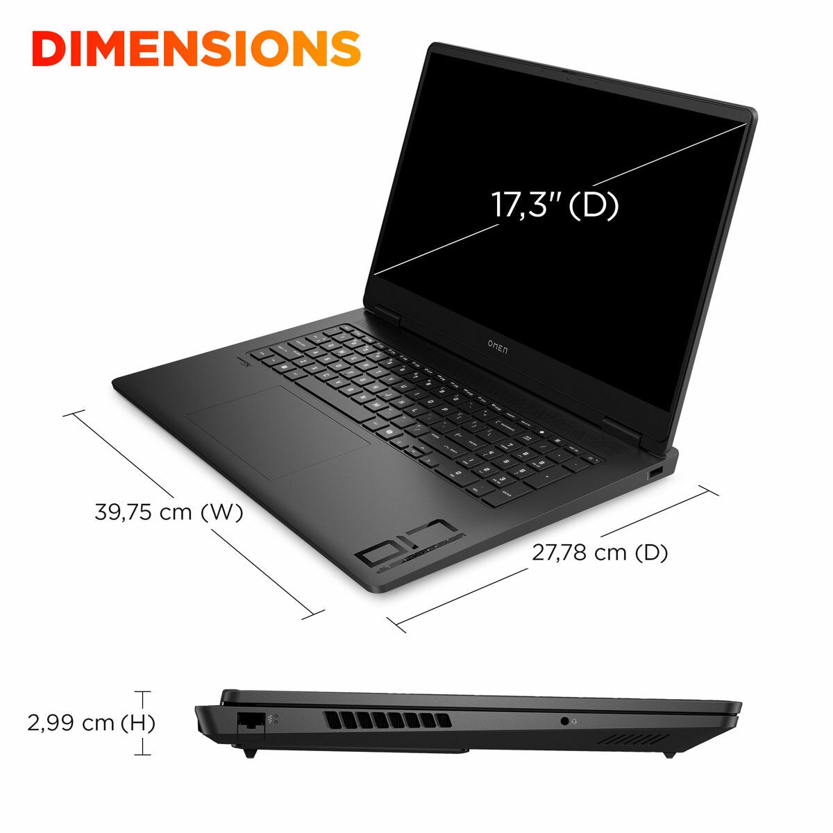 HP OMEN, AMD Ryzen AI 7, 16GB RAM, 1TB SSD, NVIDIA GeForce RTX 5060, 17.3 inch Gaming Laptop, 17-db1000na HP OMEN, AMD Ryzen AI 7, 16GB RAM, 1TB SSD, NVIDIA GeForce RTX 5060, 17.3 inch Gaming Laptop, 17-db1000na