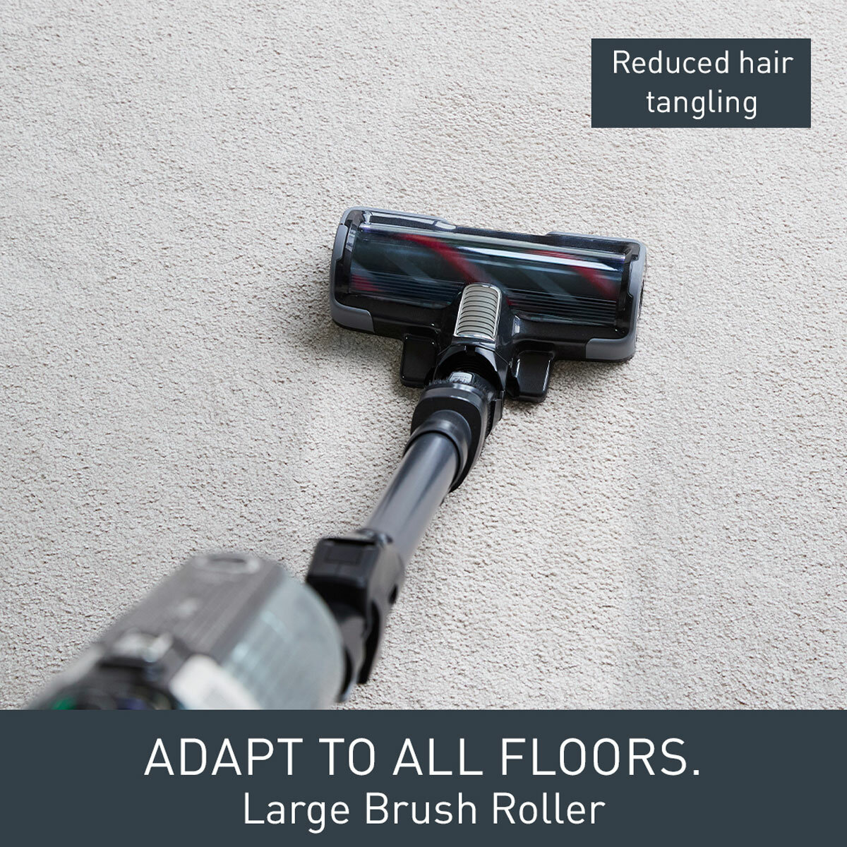 Lifestyle image of Tefal X-Force FlexCordless Stick Vacuum Cleaner perfect for all floors with large brush roller