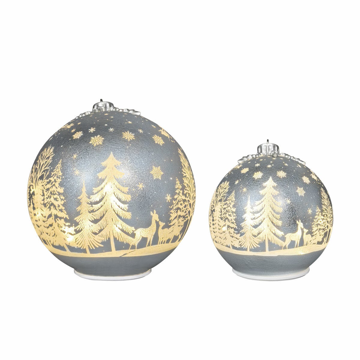 Glass Rotating Balls Assortment- Set of 2 Glass Rotating Balls Assortment- Set of 2