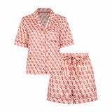 Ted Baker Ladies Satin 2 Piece PJ Set in Coral