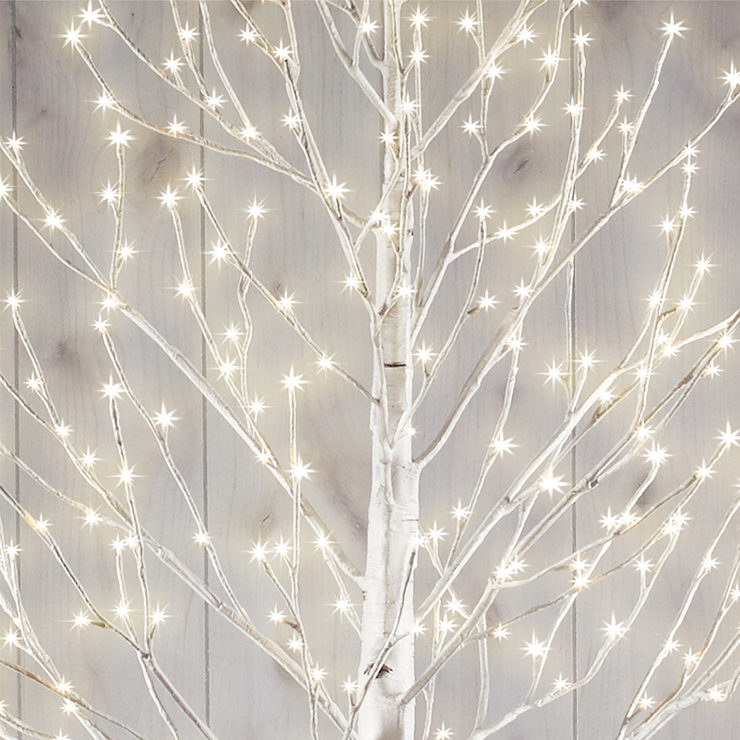 7ft (2.1 m) Indoor/Outdoor Fully Lit Birch Twig Tree With 280 LED