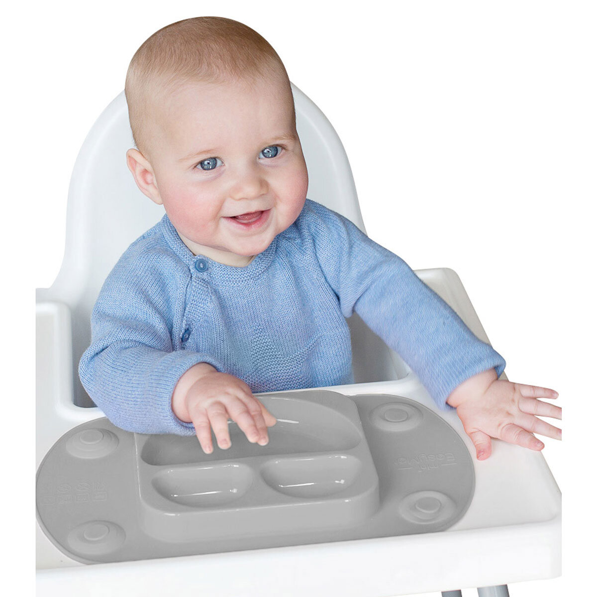 EasyTots EasyMat Mini Divided Suction Weaning Plate in 6 Colours