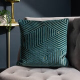 Paoletti Evoke Velvet Feather Fill Cushion 2 Pack in 5 Colours, 45 x 45 cm