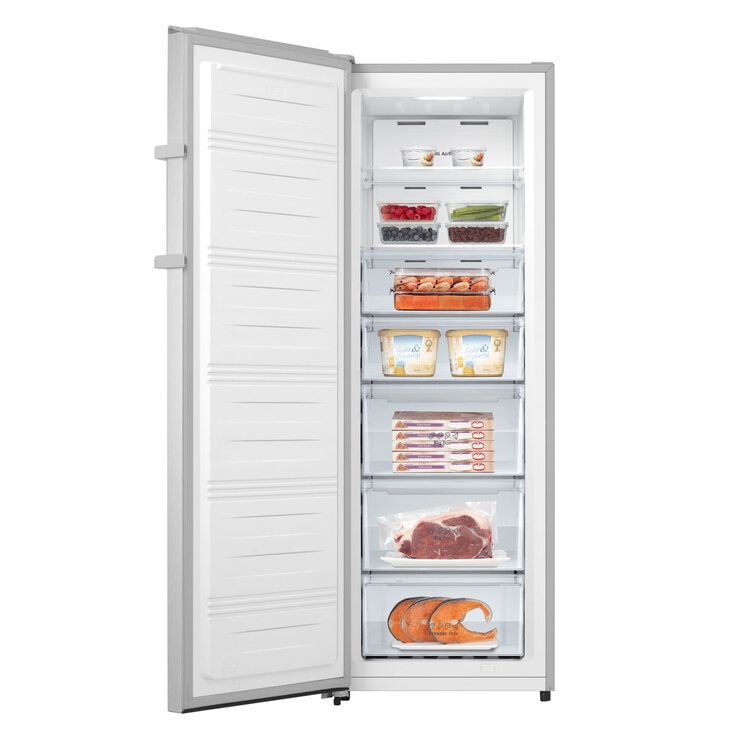 Hisense FV298N4ACE Upright Freezer, E Rated, In Stainless Steel