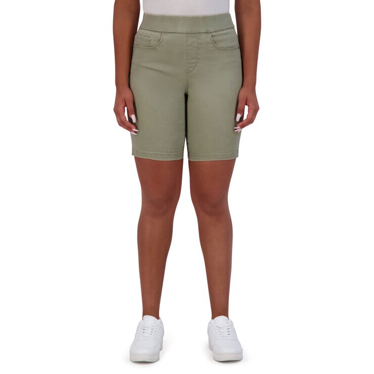 DKNY Ladies Pull On Short in Olive