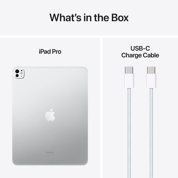 Apple iPad Pro 7th Gen 2024, 13 Inch, WiFi + Cellular 1TB in Silver, MVXX3NF/A Apple iPad Pro 7th Gen 2024, 13 Inch, WiFi + Cellular 1TB in Silver, MVXX3NF/A