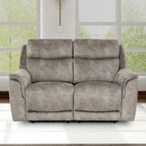 Oscar Grey Fabric Power Reclining 2 Seater Sofa with Power Headrest