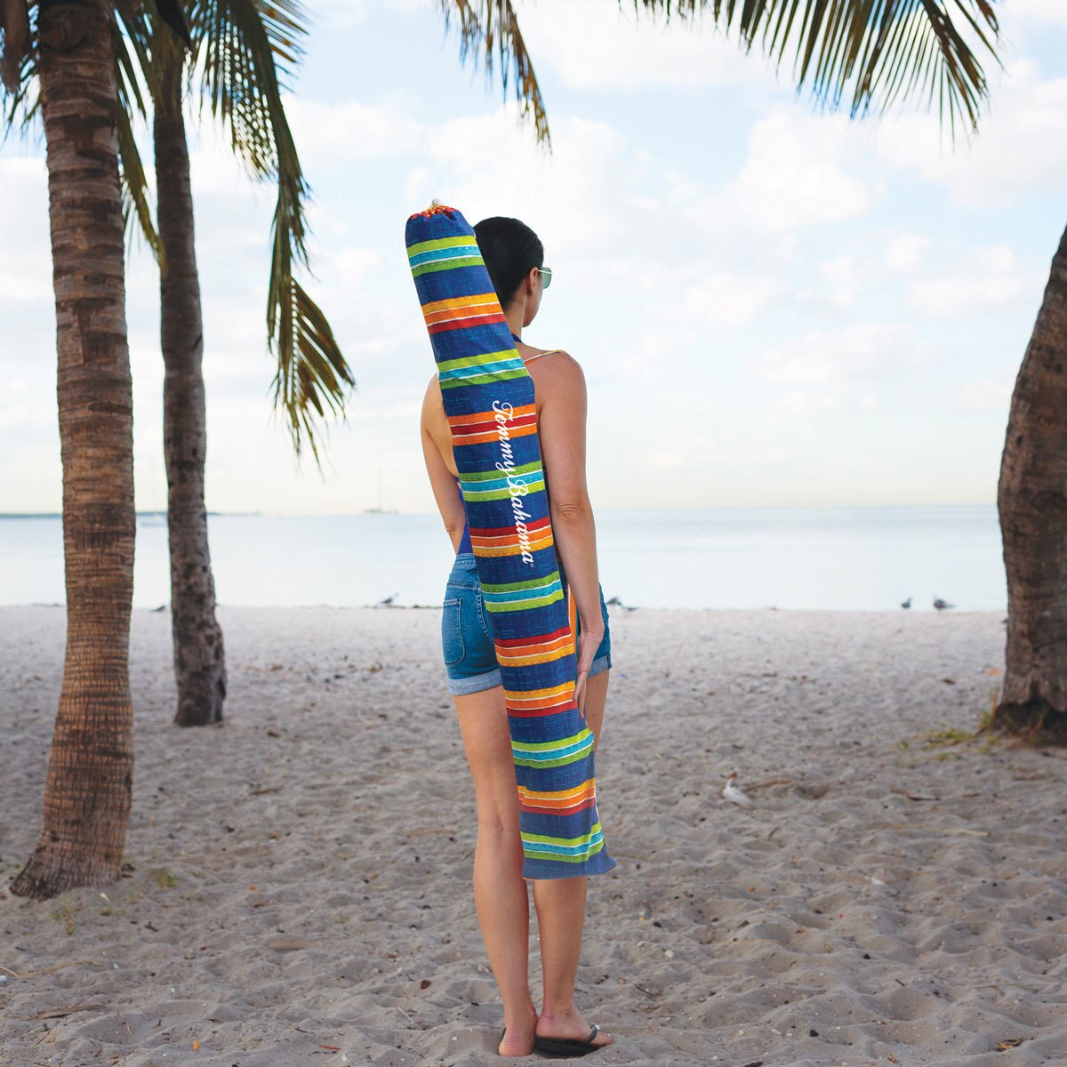 Tommy Bahama Beach Umbrella in Stripes Costco UK