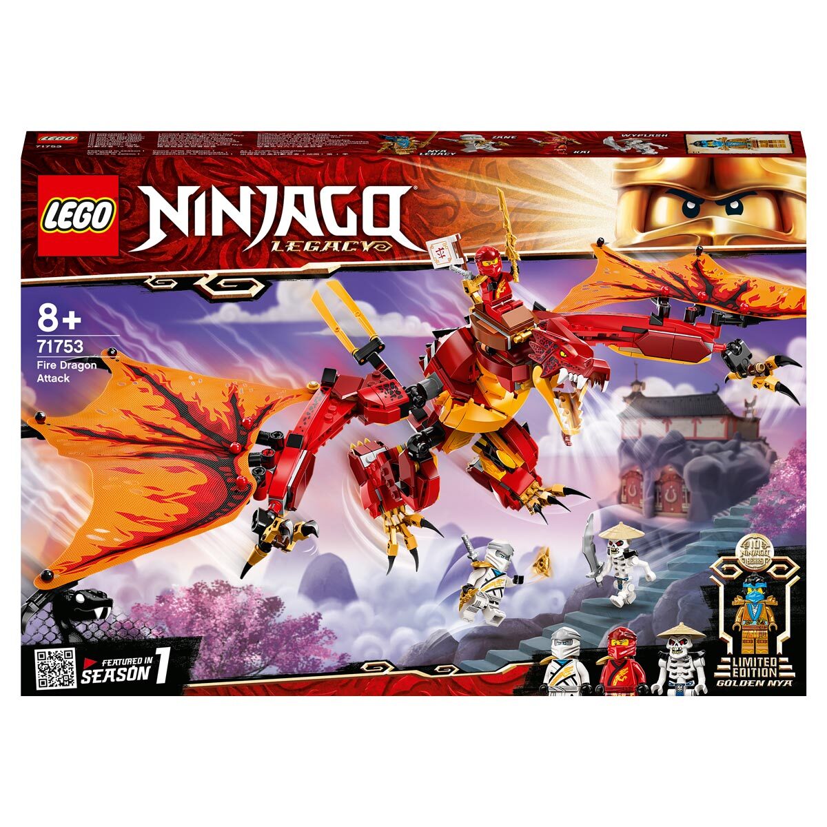 Buy LEGO Ninjago Fire Dragon Attack Box Image at costco.co.uk