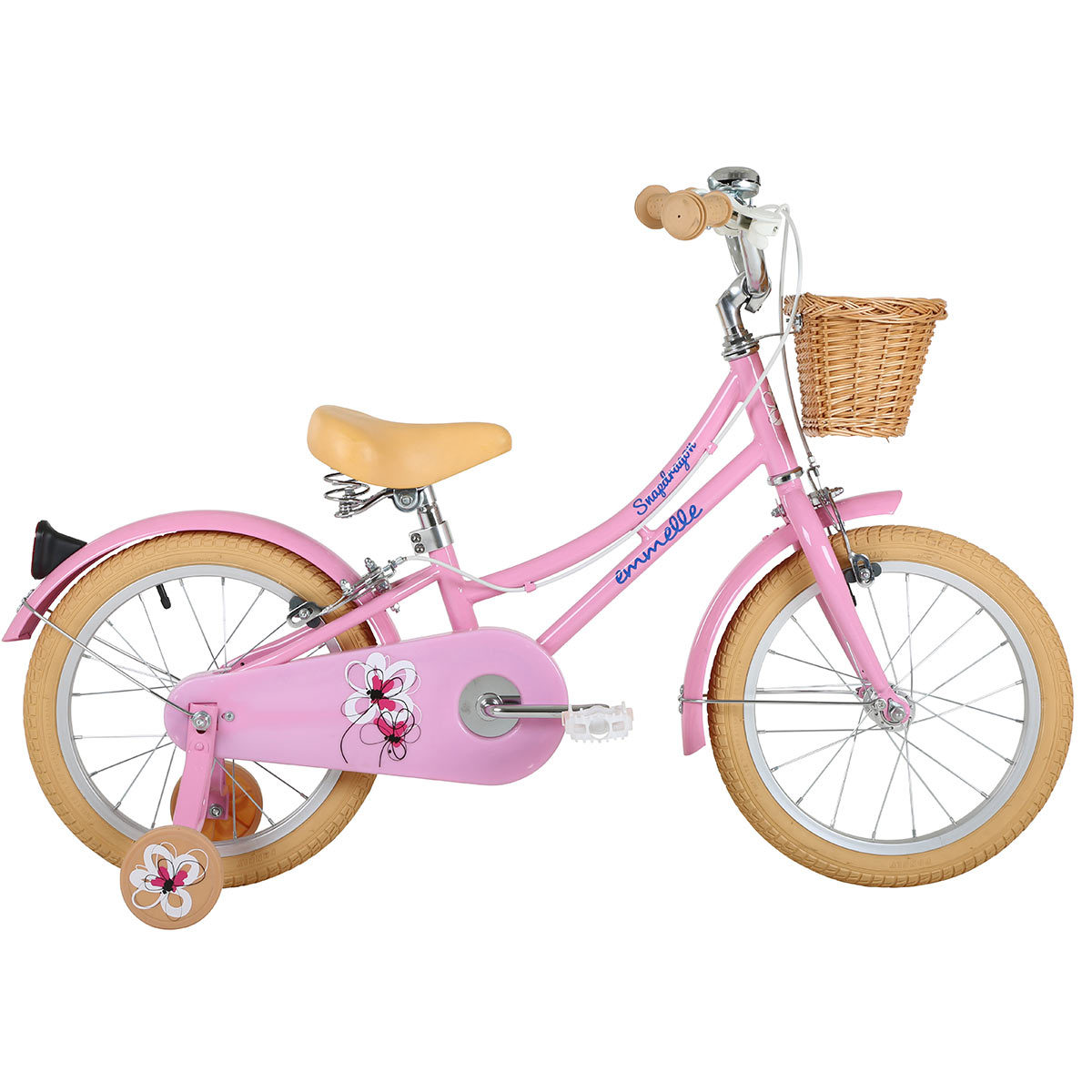 Emmelle 16" (40.6cm) Girls Heritage Snapdragon Bike in Pink/Biscuit