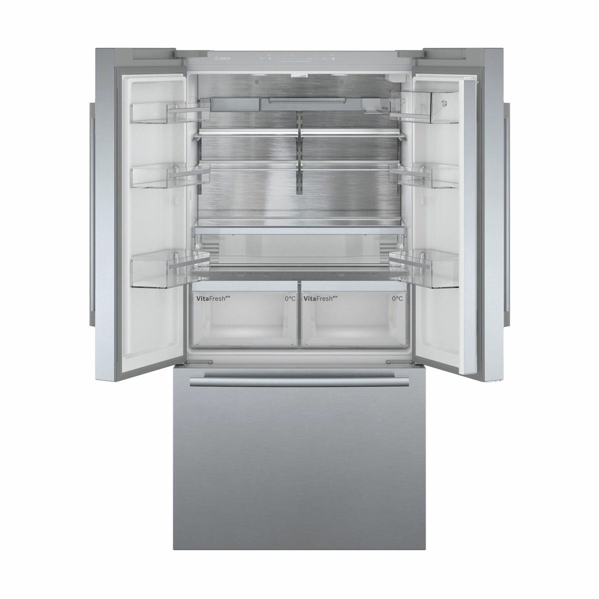 Bosch KFF96PIEP Multi Door Fridge Freezer, E Rated in Silver Bosch KFF96PIEP Multi Door Fridge Freezer, E Rated in Silver