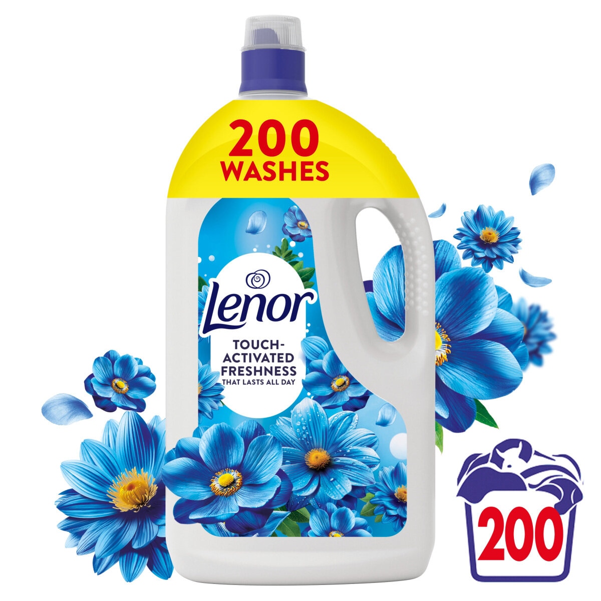 Lenor Concentrate Coastal Flower Fabric Conditioner, 200 Wash (4L)
