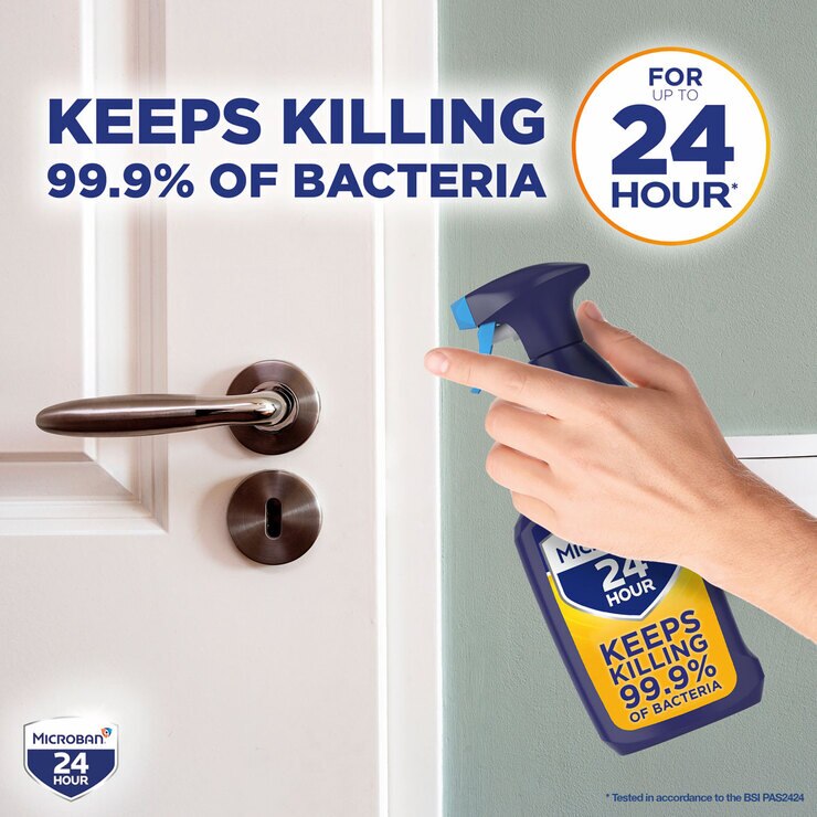 Microban 24 Hour Multi Purpose Cleaner, 3 x 75cl Costco UK