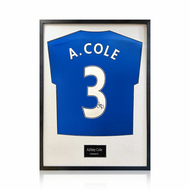Ashley Cole Signed Framed Shirt Ashley Cole Signed Framed Shirt