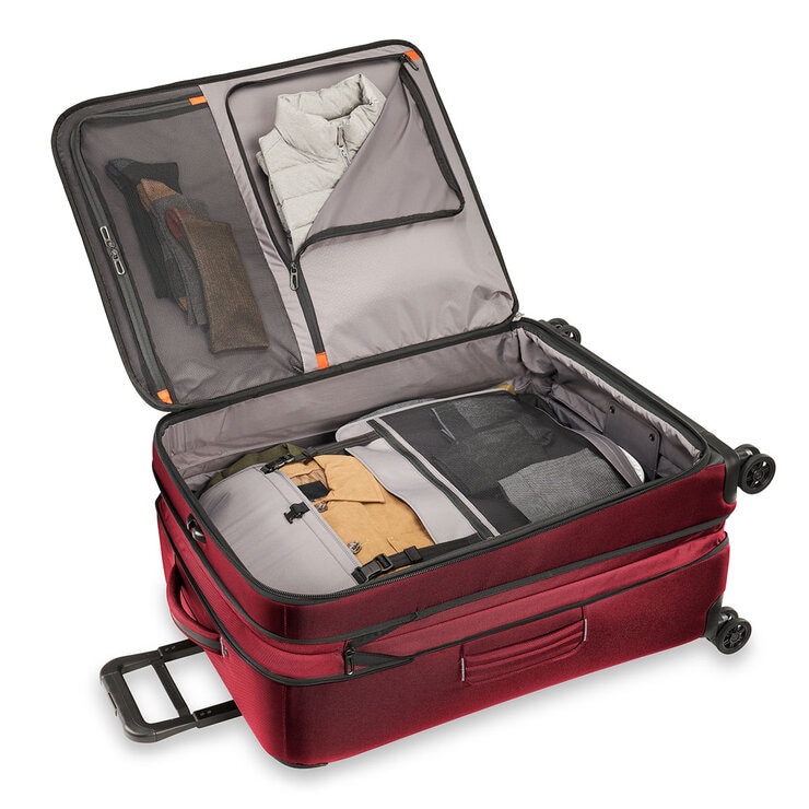 Briggs & Riley ZDX 74cm Large Expandable Spinner Black In Brick