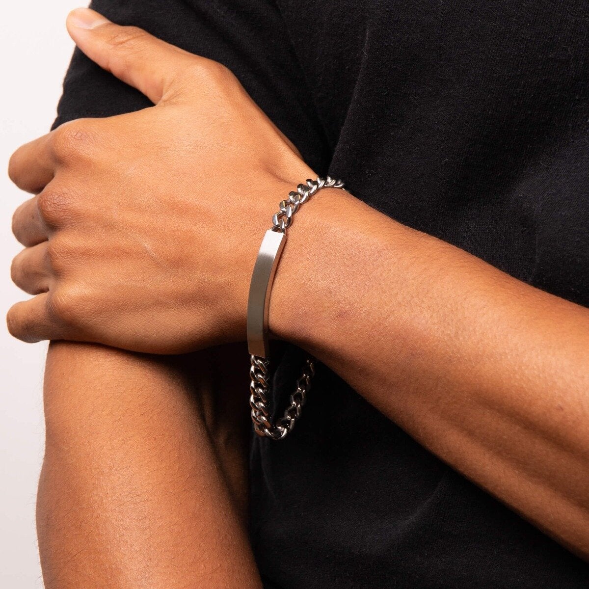 S/STEEL Brushed ID BRACELET