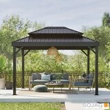 Sojag Alma Gazebo with Double Roof 10ft x 14ft (3 x 4.23m) with Mosquito Netting