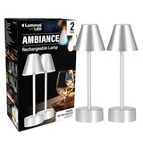 Luminus LED Rechargeable Ambiance Table Lamp Pack of 2