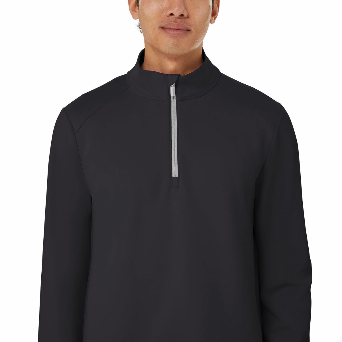 Kirkland Signature Men's 1/2 Zip Sweater in Black