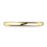 2.0mm Basic Court Wedding band. 18ct Yellow Gold