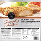 Back of pack of  Southern Fried Chicken