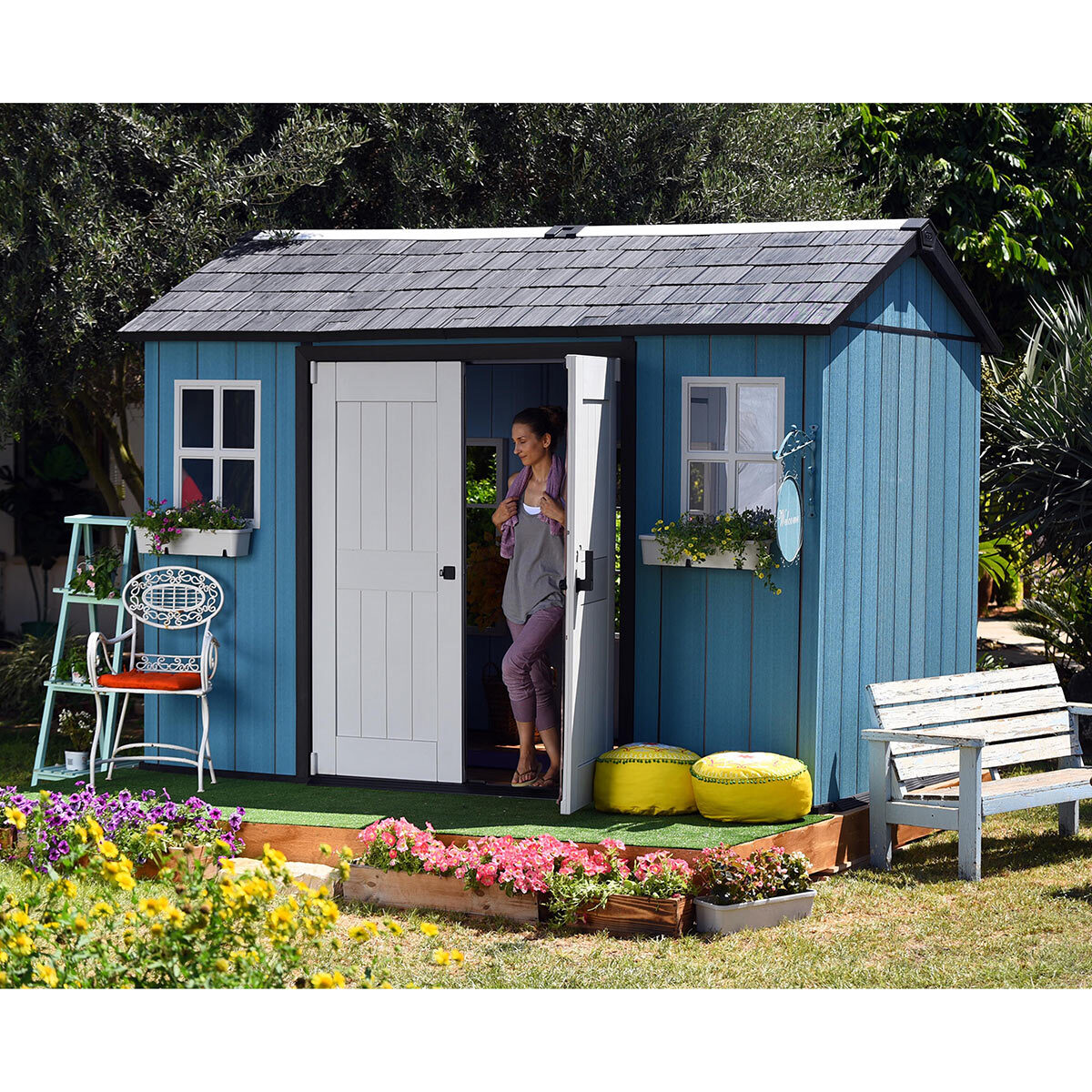 Keter Oakland My Shed 11ft x 7ft 6" (3.4 x 2.3m) Side Door Shed Costco UK