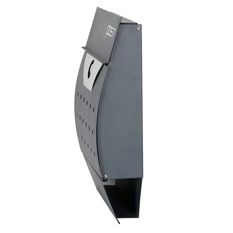 Cut out side profile of letterbox on white background Cut out side profile of letterbox on white background