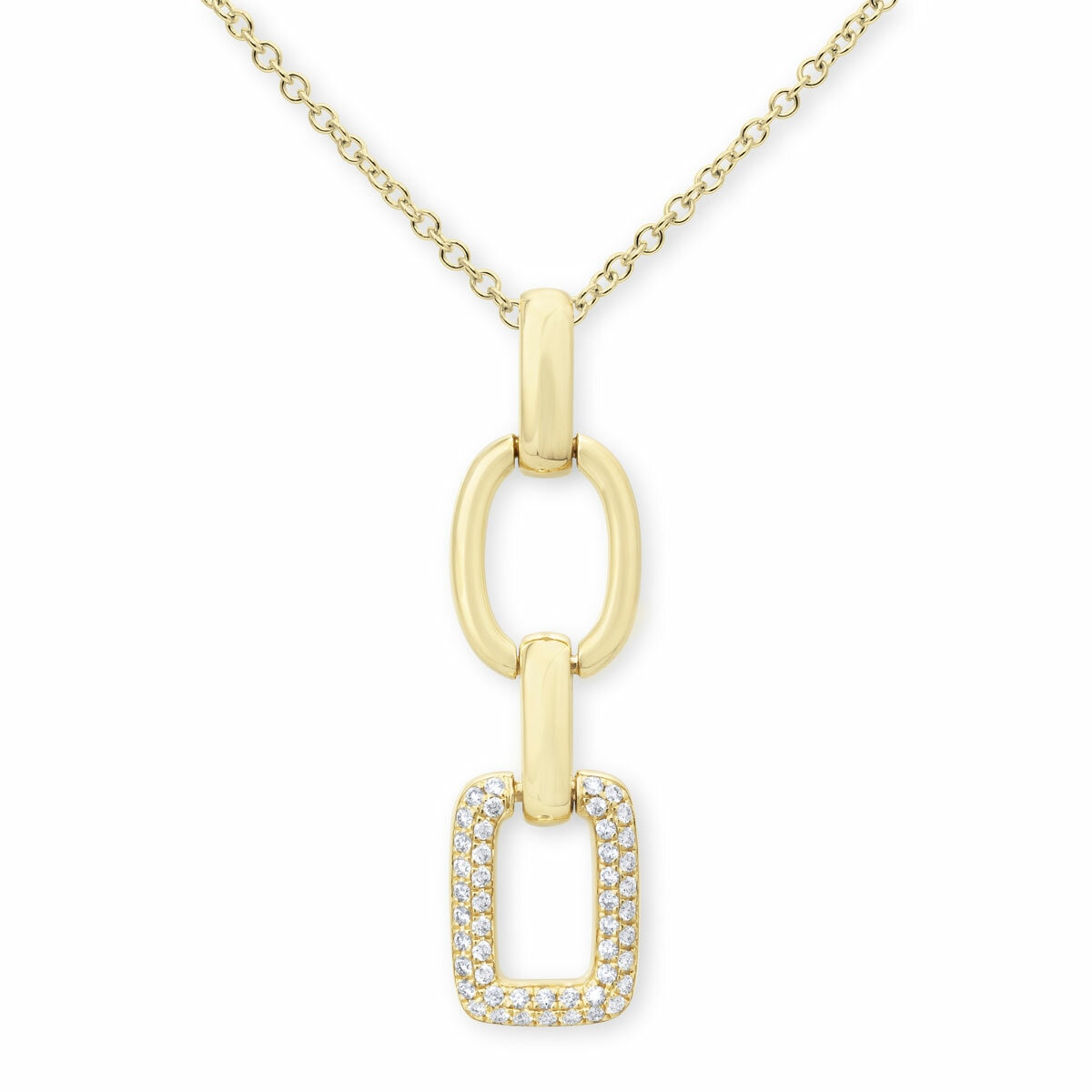 0.15ctw Round Brilliant Cut Diamond Pendant, 14ct Yellow Gold