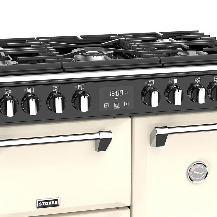 Stoves Richmond S900DF, 90cm Dual Fuel Range Cooker A Rating in Cream Costco UK