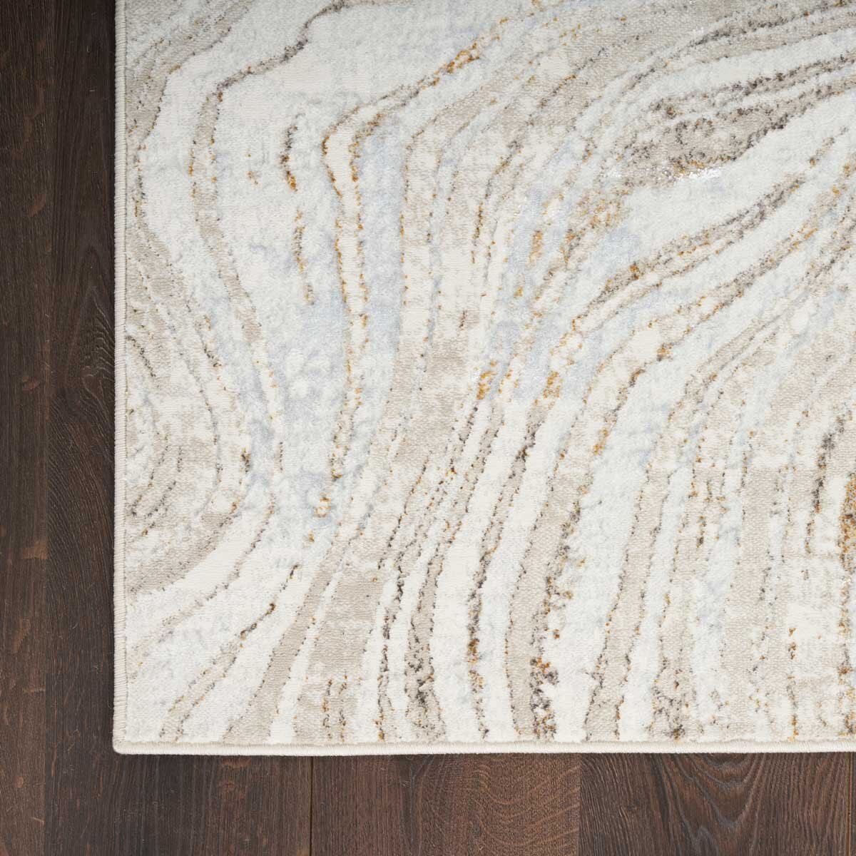 Glitz Gold Marble Runner, 69 x 229 cm