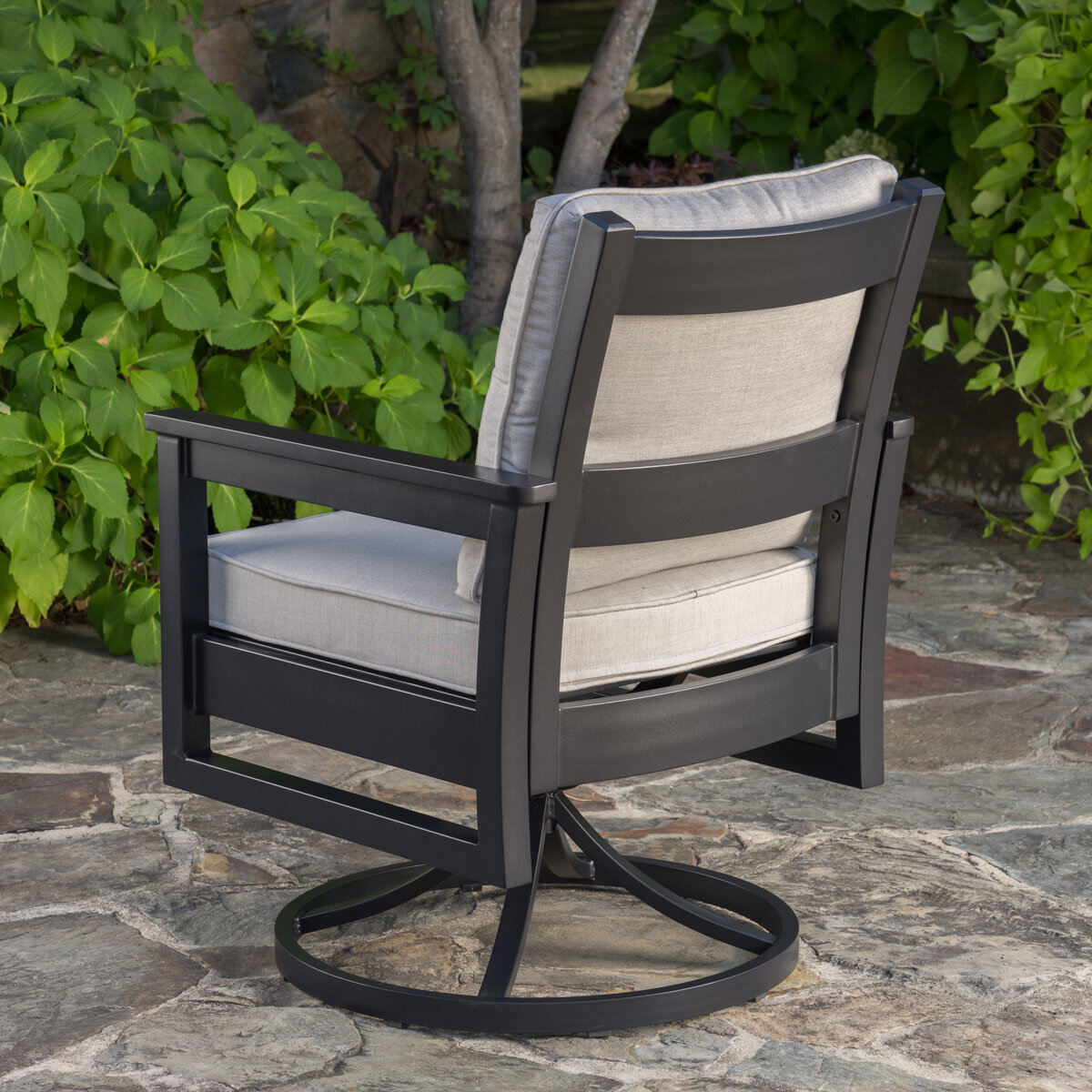 Swivel chair back