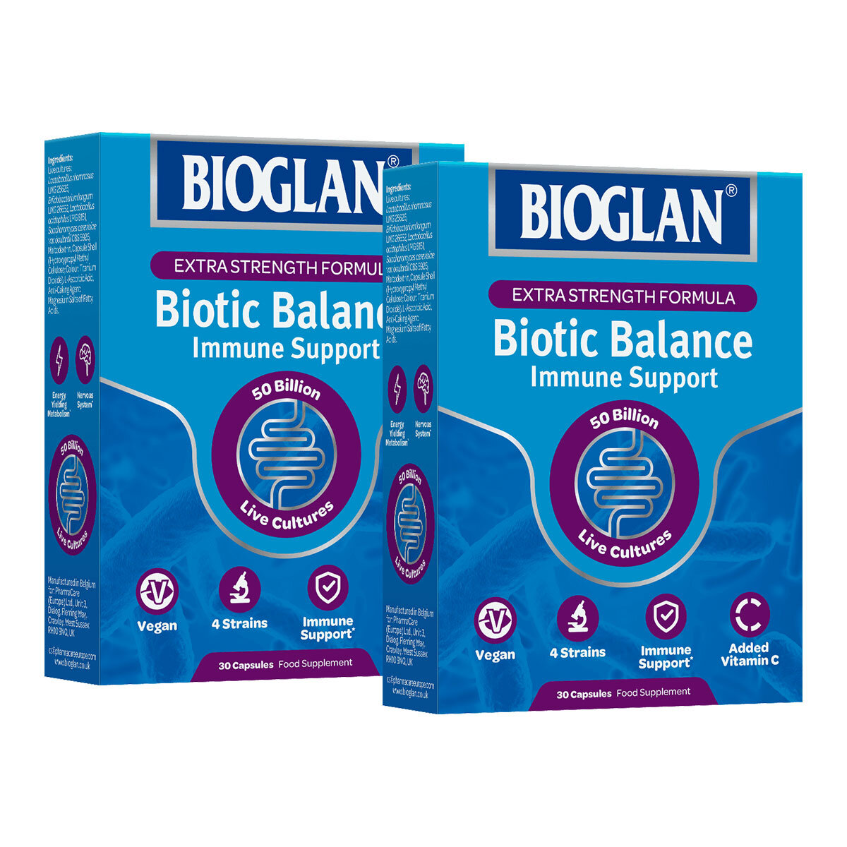 Bioglan Biotic Balance Extra Strength, 2 x 30 Capsules (2 Months Supply)