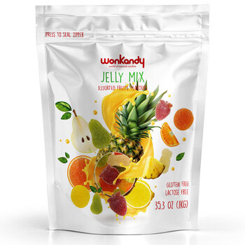 Wonkandy Jelly Fruits Mix, 1kg