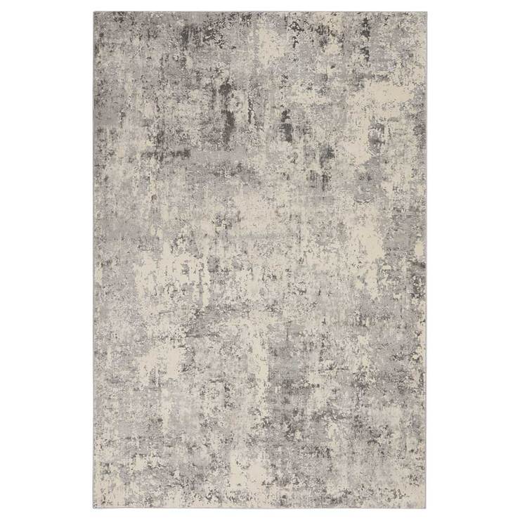 Rustic Textures Mottled Grey Rug, 240 x 320 cm