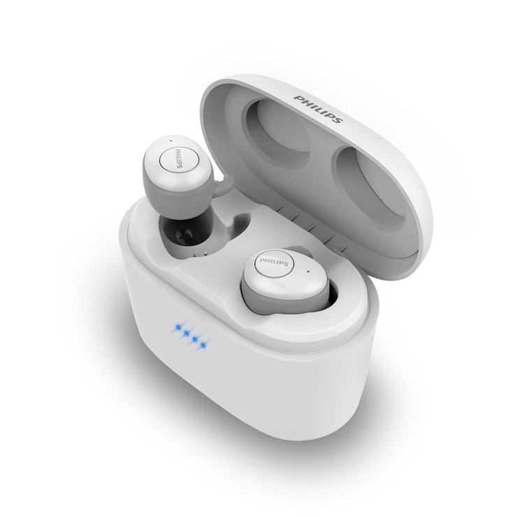 Philips UpBeat In Ear True Wireless Headphones in White, SHB2515WT/10