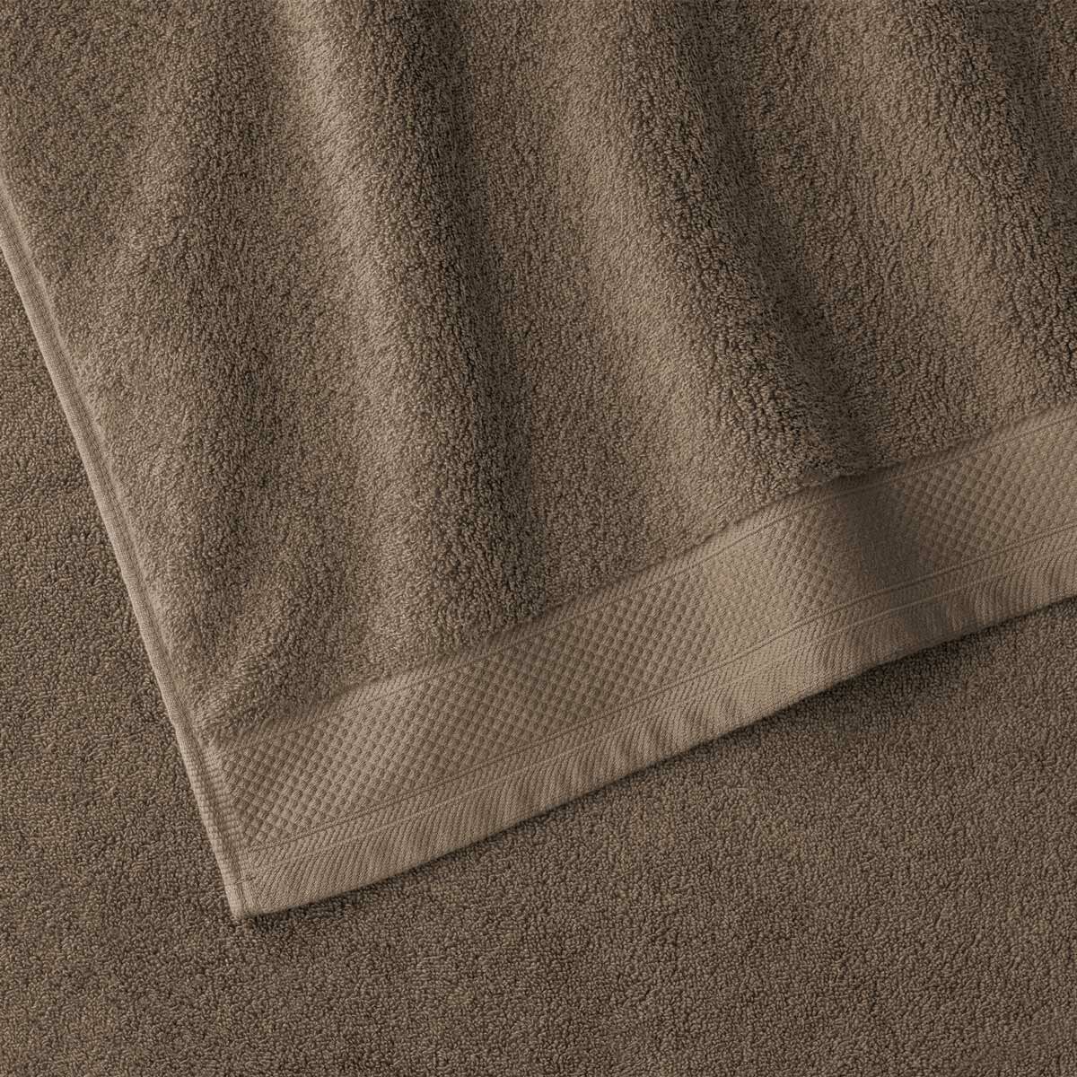 Close up of taupe towel