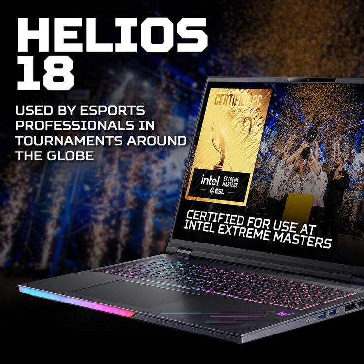 Acer Predator Helios 18, Intel Core Ultra 9, 64GB RAM, 1TB SSD NVIDIA GeForce RTX 5090, 18 Inch Gaming Laptop, NH.QVWEK.005 Acer Predator Helios 18, Intel Core Ultra 9, 64GB RAM, 1TB SSD NVIDIA GeForce RTX 5090, 18 Inch Gaming Laptop, NH.QVWEK.005