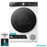 Hisense DH5S102BW, 10kg Heat Pump Dryer A+++ Rating in White