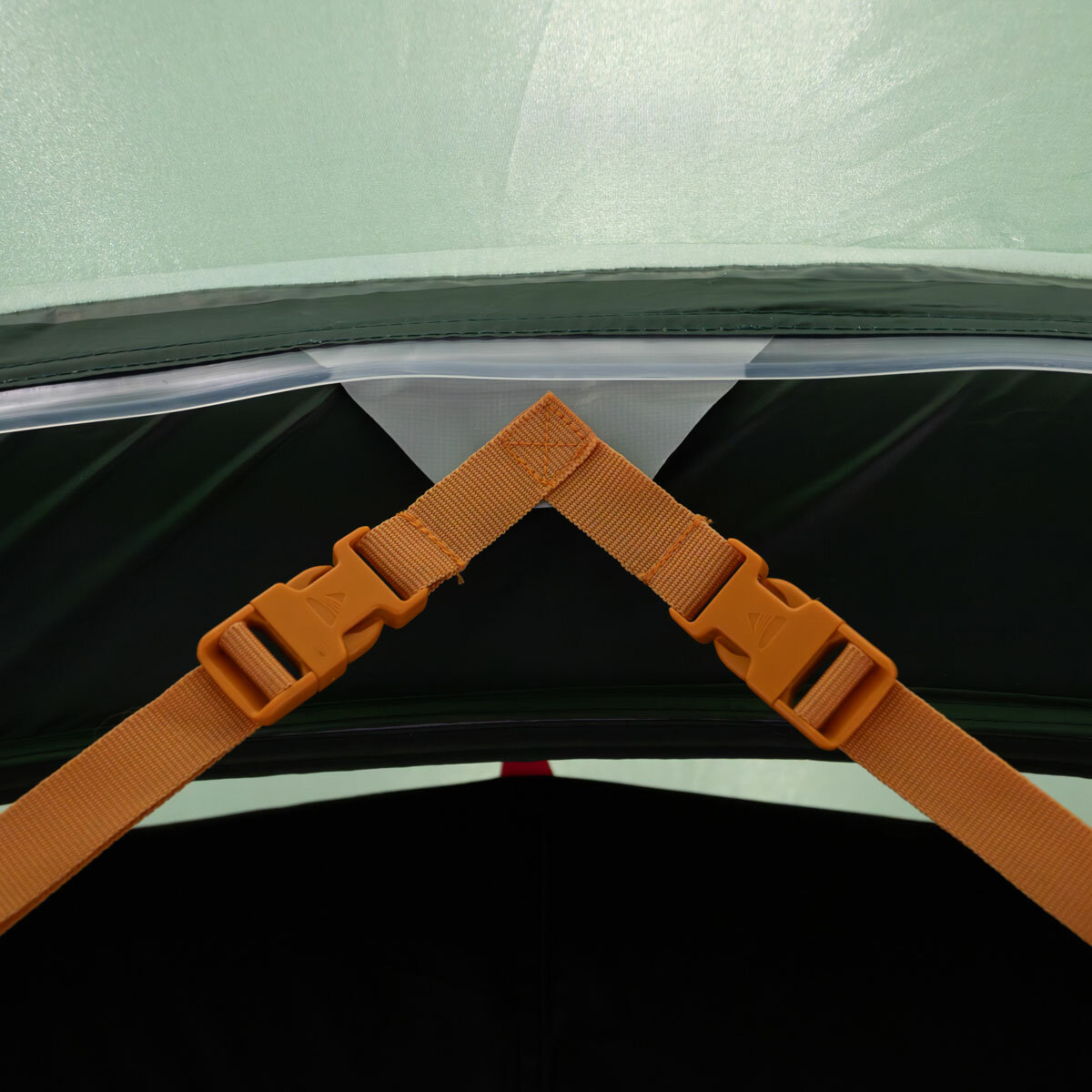 Lifestyle image showing the Tension Band System in the tent Lifestyle image showing the Tension Band System in the tent