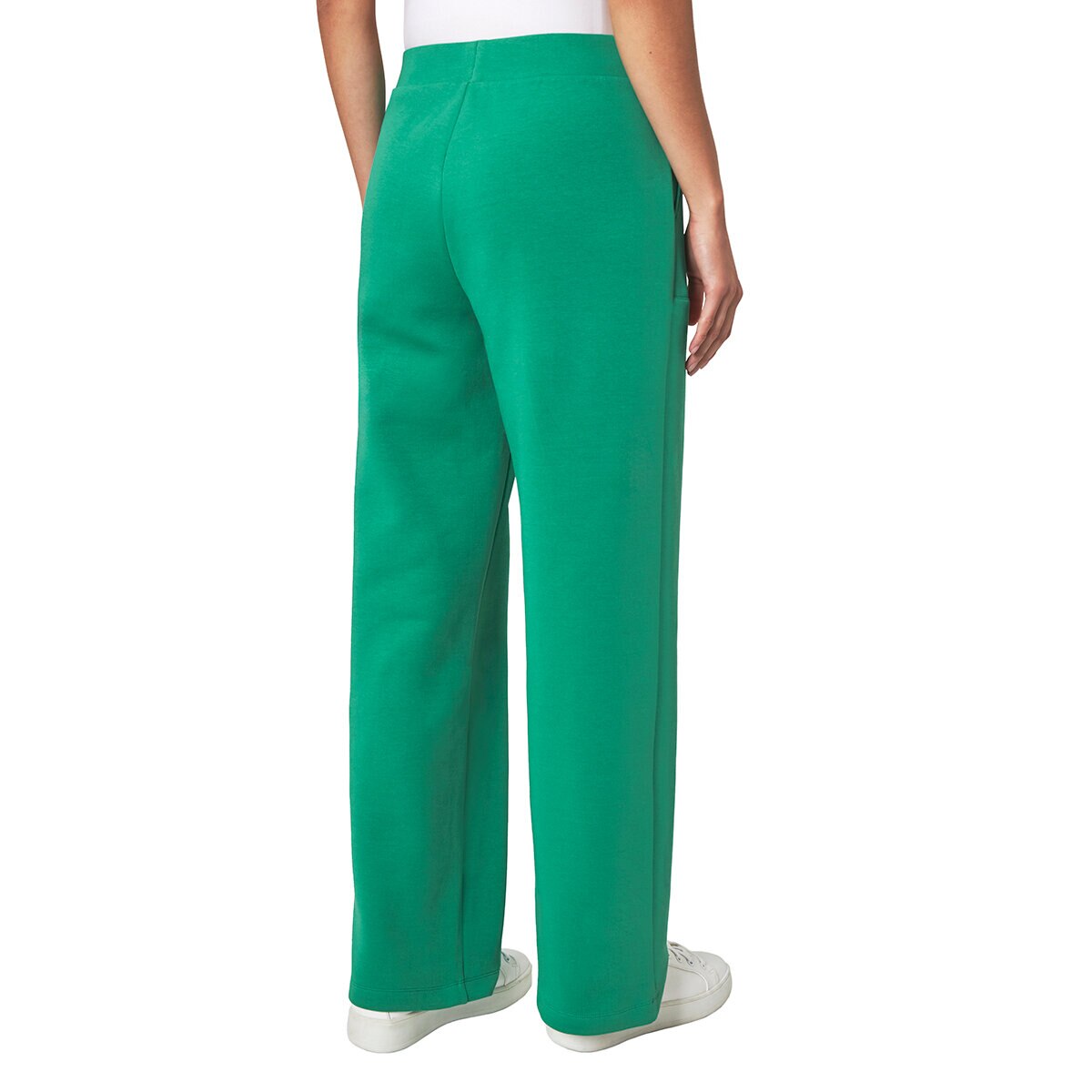 Mondetta Ladies Ribbed Wide Leg Trousers in Green - Size M