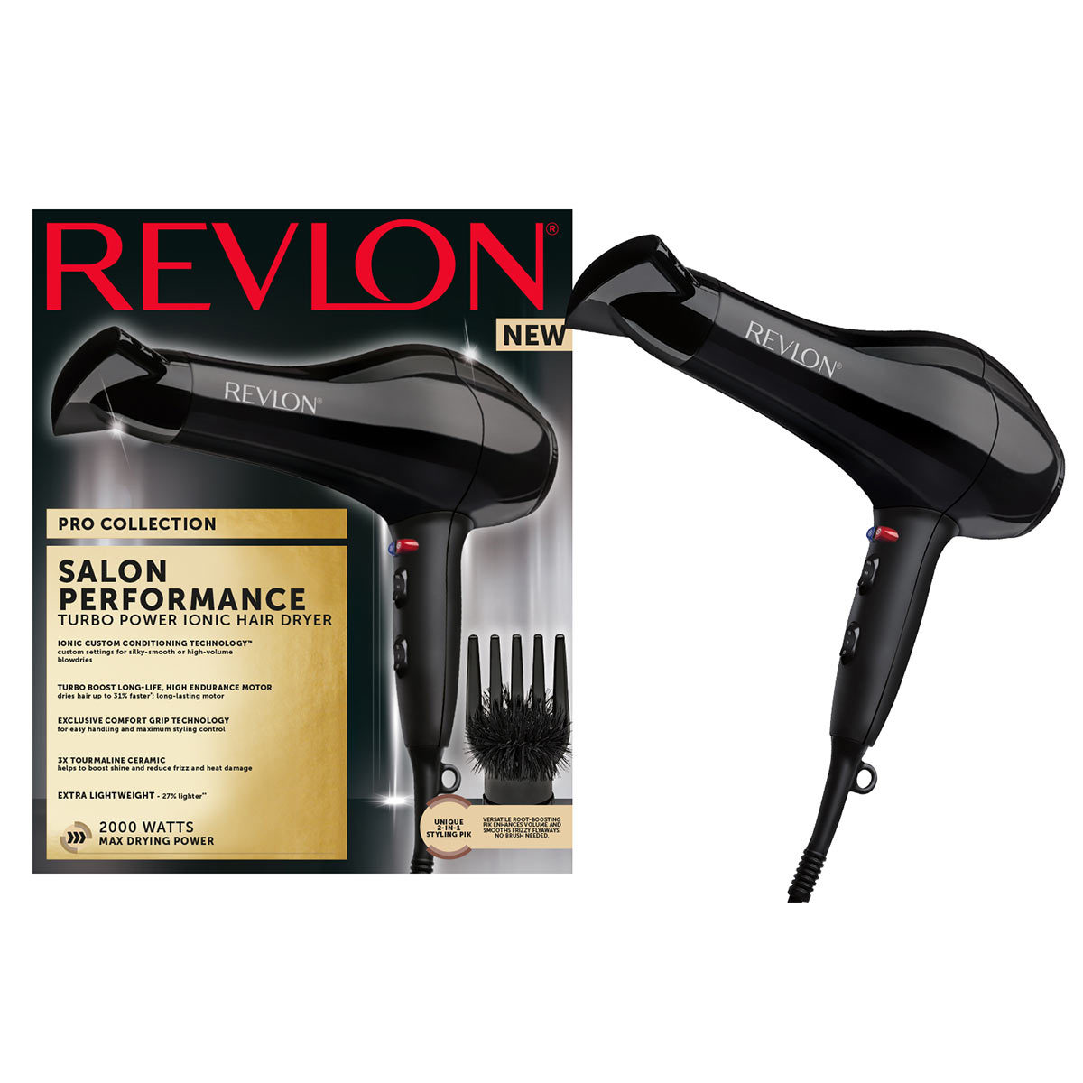 Revlon Pro Collection Salon Performance Turbo Hair Dryer RVD5221