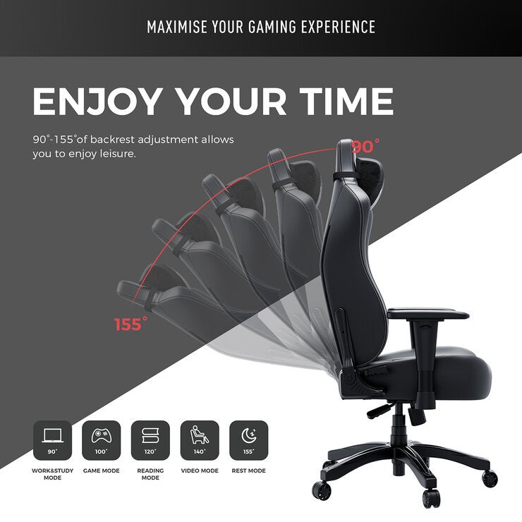 anda seaT Novis Max Extra Large Gaming Chair, Black