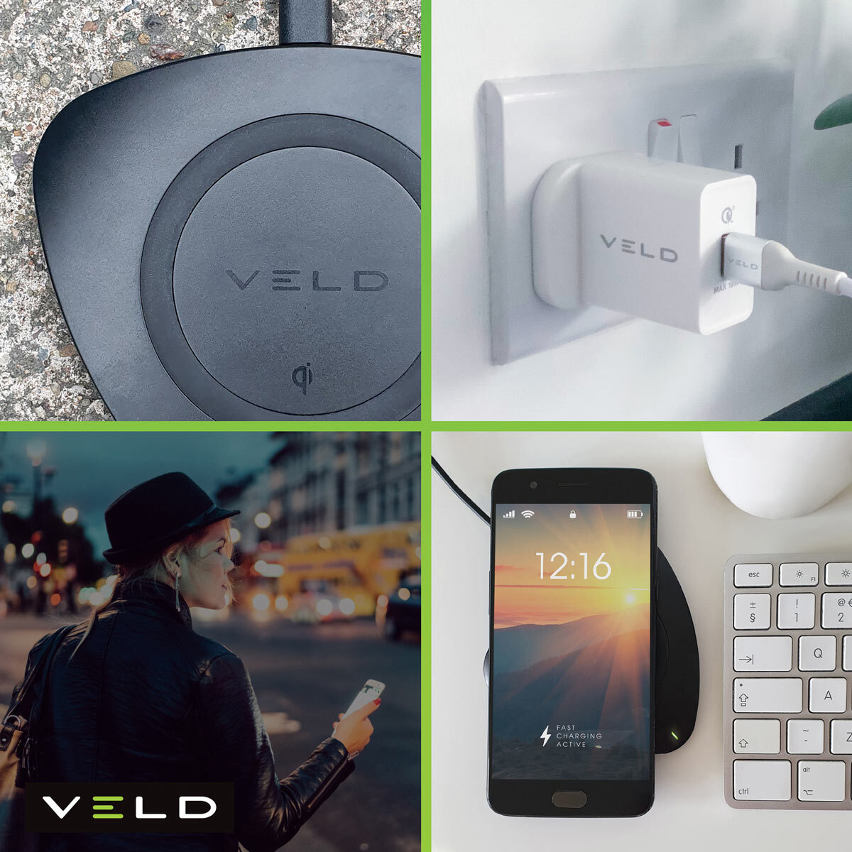 Buy Veld Wireless Charging Pad with Super Fast USB Wall Charger at Costco.co.uk